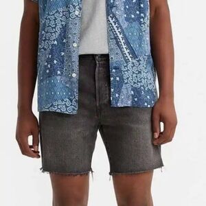 LEVI'S '93 Cut-off Jean Shorts Size 29 - Midnight Metal - Black